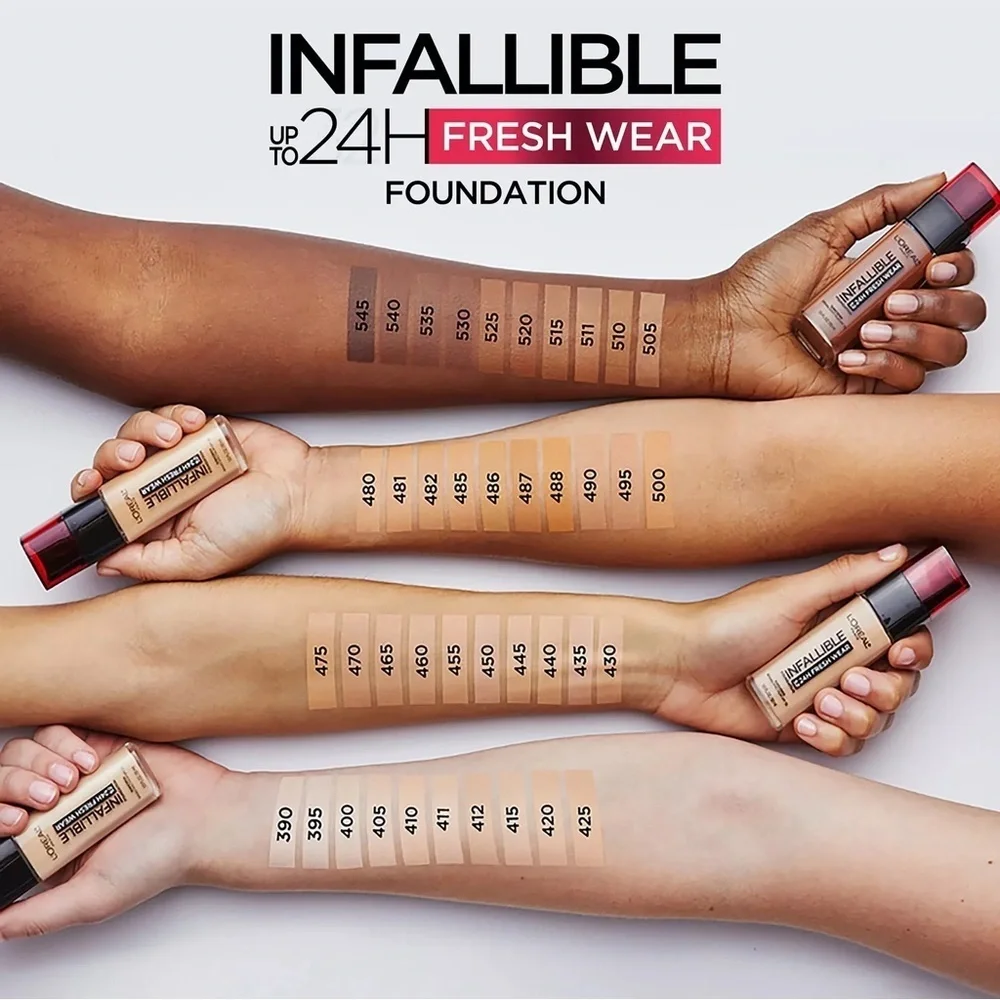 3/$12 L'Oreal 488 Caramel Infallible Fresh Wear Foundation 1oz